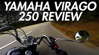 Yamaha Virago 250 Review  Best Beginner Cruiser Motorcycle  LIFE OF BRI [upl. by Nerita]