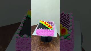 2 Kg Square Chocolate Cake Decorating cake cakedesign short shorts ytshorts viralvideo [upl. by Eltrym]