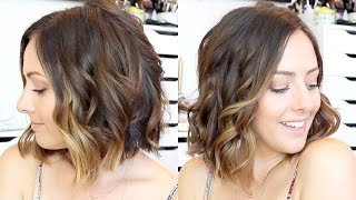 How To Curl Hair With A Straightener amp Curling Wand [upl. by Joelie]