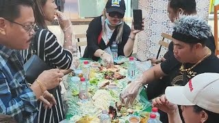 Boodle Fight Eating [upl. by Atimad]