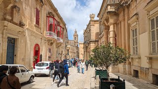 1 MDINA MALTA  Walking tour of the silent city of Mdina [upl. by Erfert269]