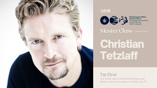 Christian Tetzlaff Violin Master Class  Tal First [upl. by Kumar517]