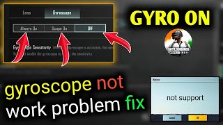 bgmi gyroscope problem fix  bgmi gyro not working  bgmi gyroscope issue  bgmi gyro on problem fix [upl. by Brigid559]