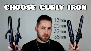 comparing curling iron  sizes and results [upl. by Hales]