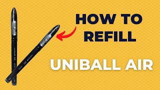 Refilling of Uniball Air in 5 EASY steps [upl. by Allisirp]