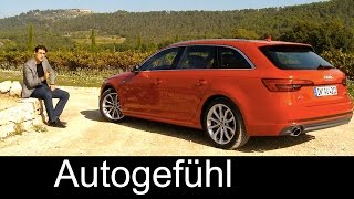 Audi A4 Avant EstateWagonKombi FULL REVIEW test driven quattro allnew neuer 2016 [upl. by Jessa]