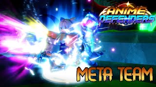 META Anime Defenders Team vs INFINITE Mode in UPDATE 45 [upl. by Osber590]