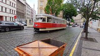 Prague tram Tatra T2 6003 [upl. by Kulseth]