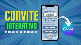 Como criar um Convite Interativo no Canva [upl. by Lamrert]