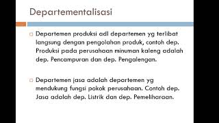 DEPARTEMENTALISASI BOP PART 1 [upl. by Errick62]