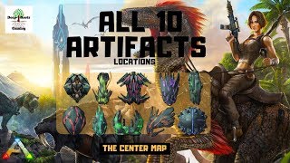 ARK ALL 10 ARTIFACT LOCATIONS THE CENTER MAP [upl. by Mirabel]