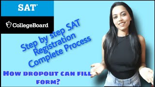 SAT registration full process  How to register for sat exam in India  SAT form filling for dropout [upl. by Angelle]