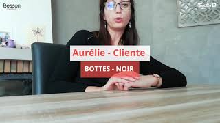 Aurélie donne son avis sur les Bottes Noir  22004712   Besson Chaussures [upl. by Lydnek]