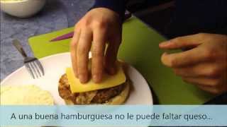 Cocina Sencilla  Hamburguesa Casera [upl. by Lema952]