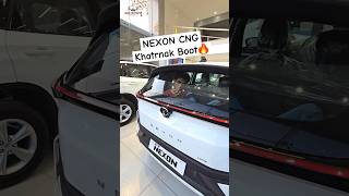 Tata Nexon CNG Boot Space🔥 Practical Boot Space Check  Nexon CNG Creative Plus  White Colour M2S [upl. by Flanna120]