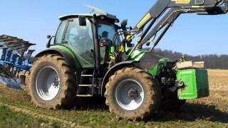 Deutz Fahr Agrotron 150 beim Pflügen 2012 [upl. by Carlton853]