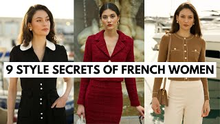 9 Style Secrets of French Women  How to Dress like a French Woman [upl. by Audre]