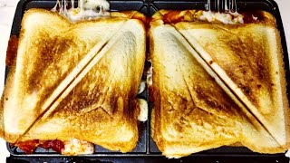 Pizza Sandwiches in Sandwich Maker  Quick Snack Recipe youtubeshorts shorts [upl. by Tilford675]