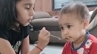 ammi ammi  yummy 😋🤤 aalo bhobi pubji cutebaby vlog [upl. by Simah]