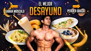 ¿QUÉ DESAYUNAR PARA GANAR MASA MUSCULAR Y PERDER GRASA [upl. by Latsryk889]