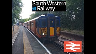 FULL JOURNEY ON THE SOUTH WESTERN RAILWAY FROM CHESSINGTON SOUTH TO LONDON WATERLOO 882022 [upl. by Nelac]