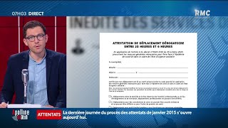 Couvrefeu entre 20h et 6h en France quels sont les motifs de dérogation pour se déplacer [upl. by Selinski]