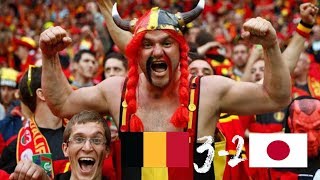 Crazy Belgium Fans React Win Against Japan  3  2  FIFA World Cup 2018 [upl. by Azeret]