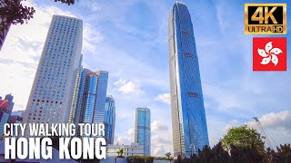 Hong Kong — City Walking Tour 2022【4K】 Downtown Central [upl. by Gisella624]