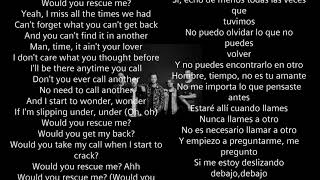 Rescue Me  OneRepublic ESPAÑOL INGLES LETRA  ENGLISH SPANISH LYRICS [upl. by Nolaj]