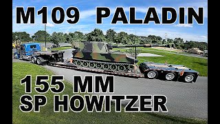 Restored Army M109 Paladin 155mm howitzer put on display  AHEC Army Heritage Trail Carlisle Pa [upl. by Phi]