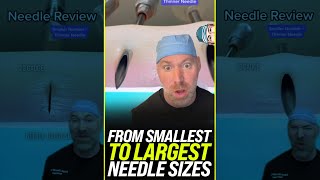 Smallest Needle to Largest Needle 😱 shorts [upl. by Anibor]