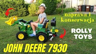 rollyTrac Lader Naprawa i konserwacja John Deere 7930 Rolly Toys na dmuchanych kołach [upl. by Nagorb]