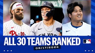 MLB Power Rankings  Week of June 17 2024 All 30 teams ranked [upl. by Anead763]