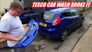 Tesco car wash broke my car [upl. by Ashlin73]