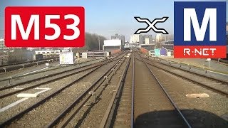 🚇 GVB Rnet Amsterdam Metrolijn 53 Cabinerit Gaasperplas  Centraal Station Drivers view POV [upl. by Ahselak]