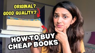 How to buy CHEAP and ORIGINAL books in India 2024 ✨ tips  best websites [upl. by Angelle]