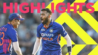 Pandya Stars for Impressive India  Highlights  England v India  1st Mens Vitality IT20 2022 [upl. by Taite]