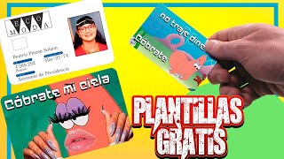 TARJETAS PERSONALIZADAS  STICKERS PARA PERSONALIZAR TUS TARJETAS  PLANTILLAS GRATIS [upl. by Aimet]