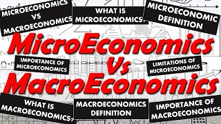 Difference Between Micro and Macro Economics  Definition Importance Limitation Comparison chart [upl. by Woodcock]