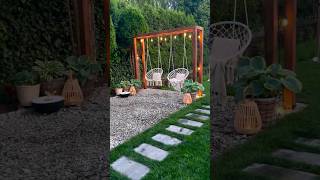 DIY Gartenschaukel selber bauen mit Holzbalken Gerüst bauen Hängestuhl Hängematte Schaukelsessel [upl. by Fabrienne]