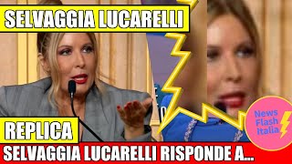 SELVAGGIA LUCARELLI RISPONDE A RICCIARELLI quotREGINA DELLUNIVERSOquot [upl. by Pirnot]