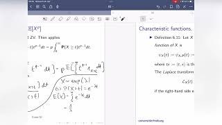 2 Moments characteristic functions and Laplace transforms [upl. by Undine76]