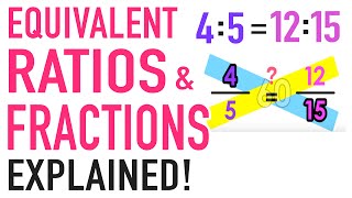 Equivalent Ratios and Equivalent Fractions Explained [upl. by Imak]