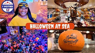 I VOTED  HALLOWEEN AT SEA  MY LAST CRUISE VACATION THIS YEAR [upl. by Llecram]