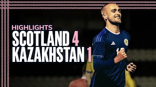 Scotland 41 Kazakhstan  UEFA U21 EURO Championship Qualifying Highlights  Scotland National Team [upl. by Row963]