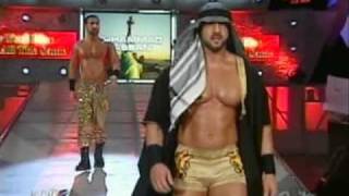 Muhammad Hassan amp Daivari vs Shelton Benjamin [upl. by Eloisa456]