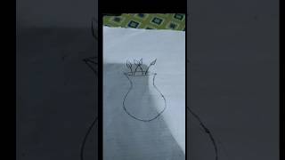 Vase drawing artdrawing shorts simpleart [upl. by Adnofal]