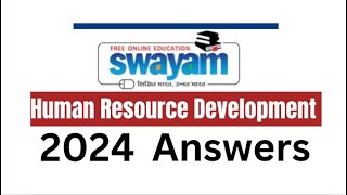 NPTEL HRD Quiz3 2024 verified answers iit nptelcourseanswers hrdevelopment hrd answers swayam [upl. by Cressy]