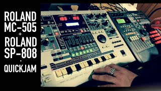 Roland MC 505  Roland SP 808  Filter House Quick Jam [upl. by Iona989]