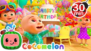 JJs Happy Birthday Song  Cocomelon  Nursery Rhymes  Colors for Kids [upl. by Carothers]